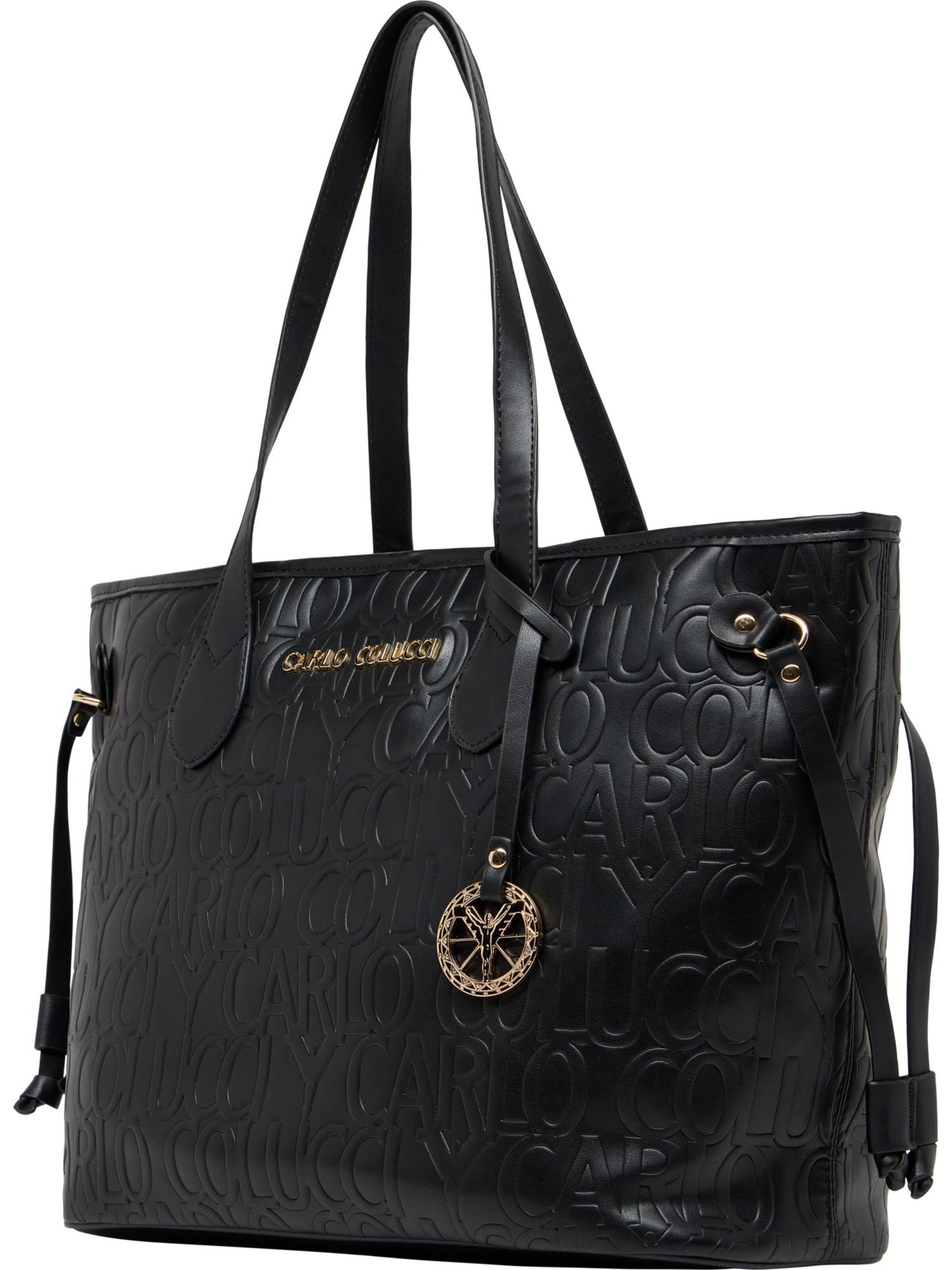 Carlo Colucci Shopper ' Dobloni ' in Zwart