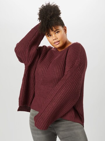 Urban Classics Pullover in Rot: Vorderseite