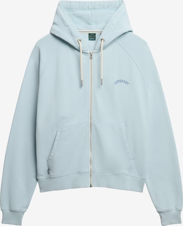 Superdry Sweatvest 'Essential' in Blauw: voorkant