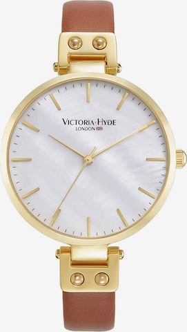 Victoria Hyde Analoog horloge in Bruin: voorkant