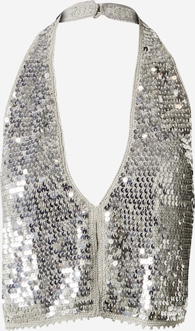 RÆRE by Lorena RaeTop s naramenicama - siva boja: prednji dio