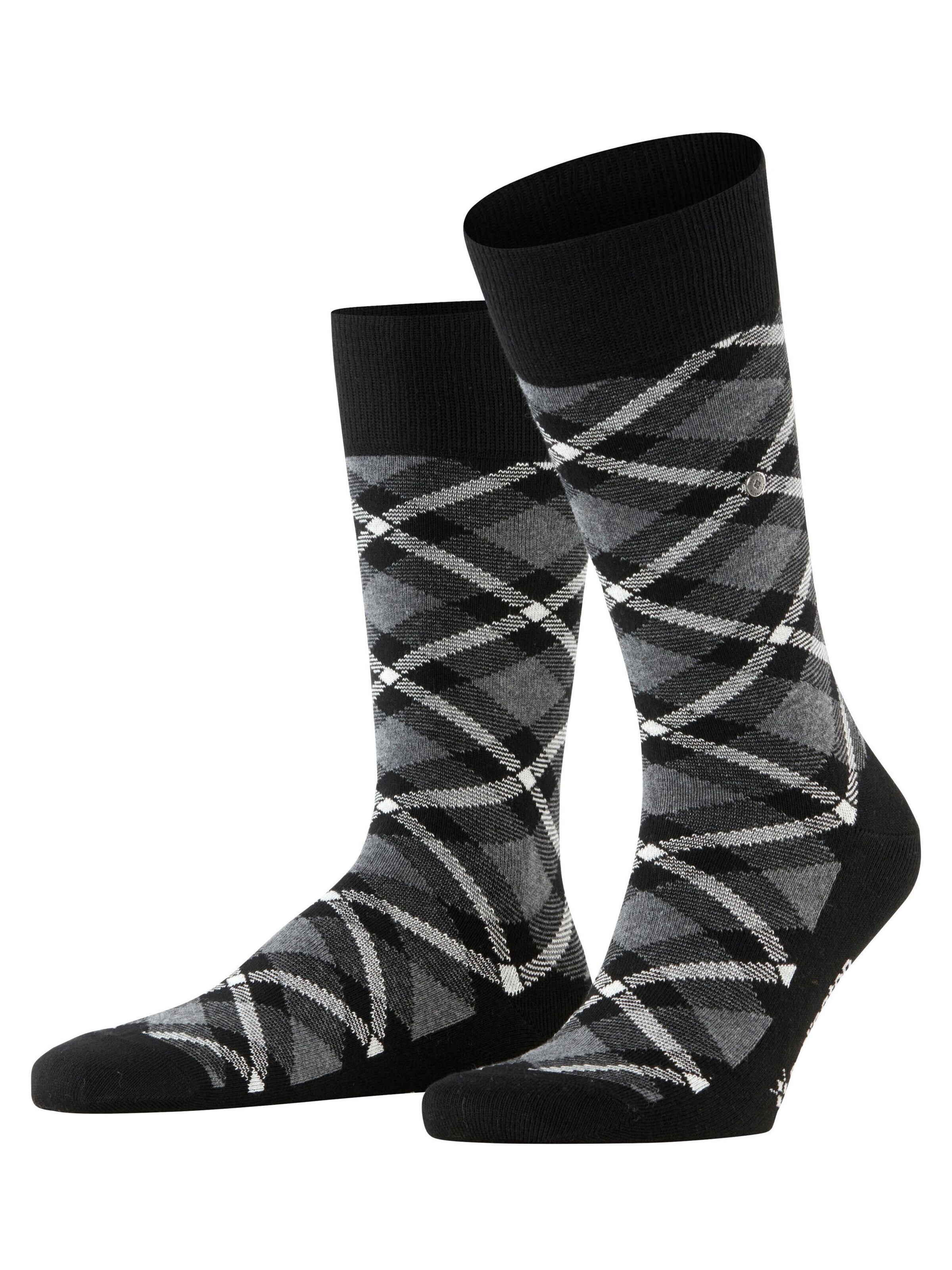 BURLINGTON Socken 'Tartan'‌ in Schwarz: Vorderseite