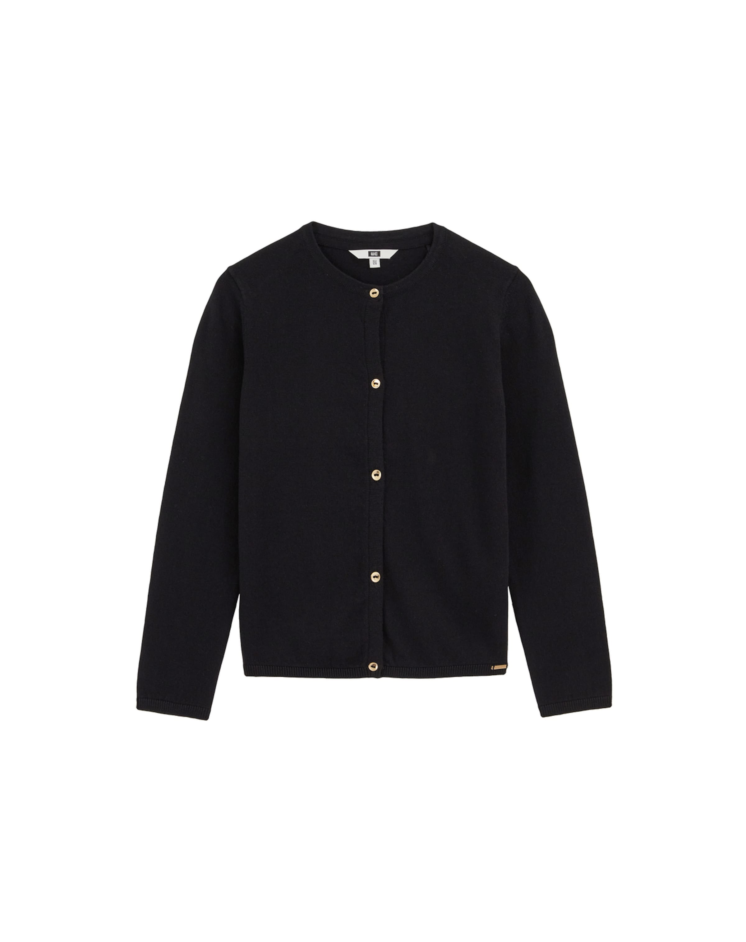 WE Fashion Вязаная кофта в Черный: спереди