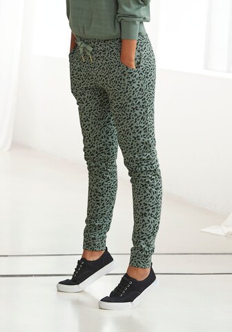 BUFFALO Loose fit Pajama Pants in Green