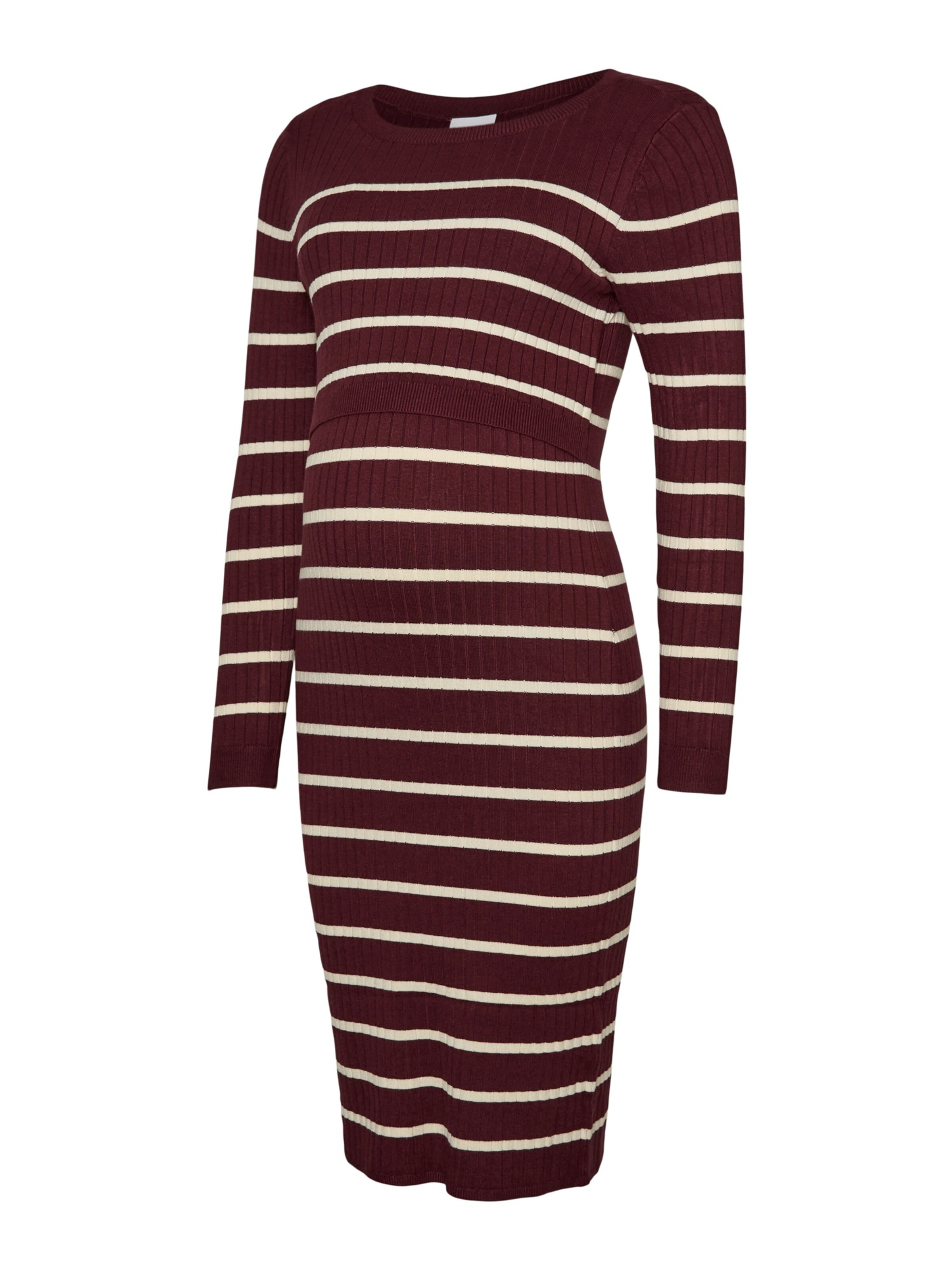 MAMALICIOUS Knit dress 'MLNEWSIV JUNE' in Red: front