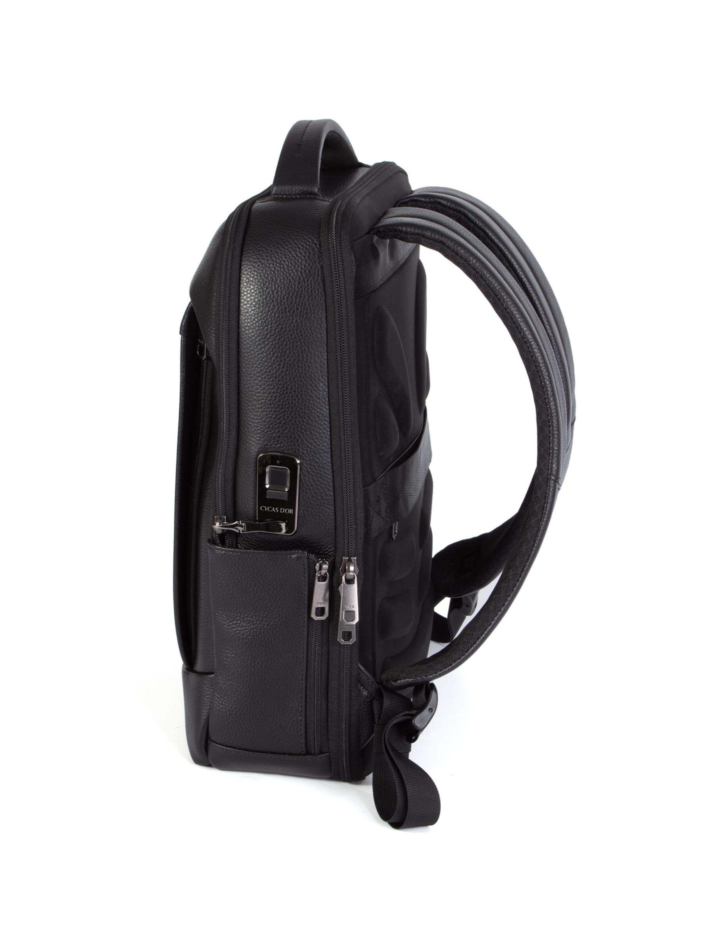 Sac à dos 'AUREX FINGERPRINT TECH.' CYCAS D'OR en noir