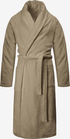 normani Long Bathrobe in Beige: front