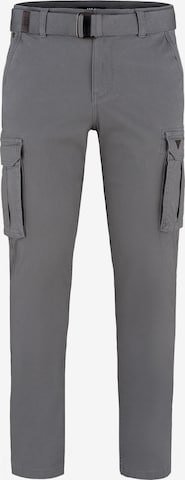 H.I.S Regular Cargojeans ' Cotton Heritage (mit Gürtel) ' in Grau: Vorderseite