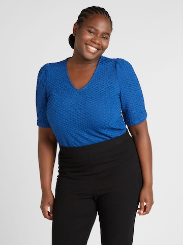 EVOKED Blouse 'ANNIE' in Blue: front