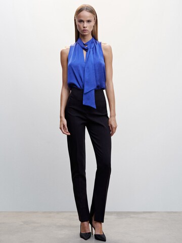 MANGO Blouse 'Lazado' in Blauw