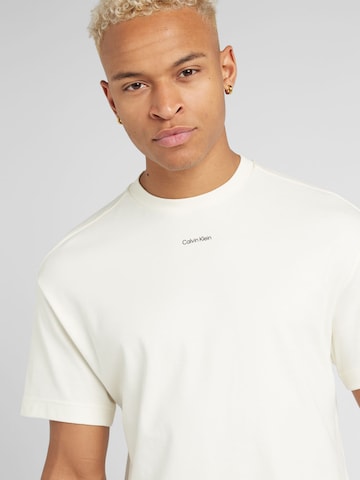 Tricou 'NANO' de la Calvin Klein pe alb