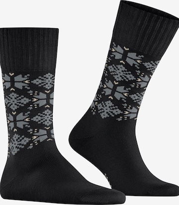 ESPRIT Socks 'Winter Star' in Black: front
