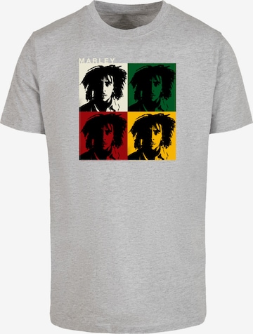 F4NT4STIC T-Shirt 'Bob Marley' in Grau: Vorderseite