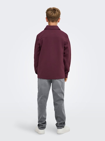 Only & Sons Junior Regular fit Overhemd 'OSJNew Kodyl' in Rood