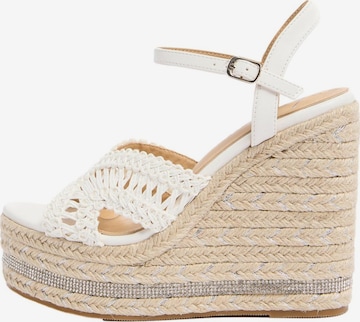 Sandalo di Lipsy in bianco: frontale