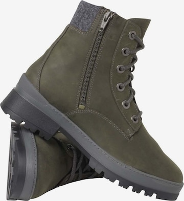 Ganter Lace-Up Ankle Boots in Green