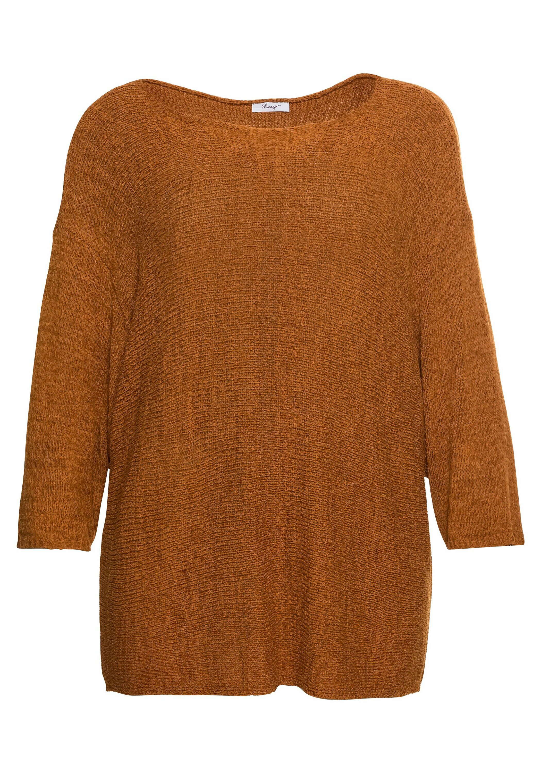 Swetry & dzianina Odzież SHEEGO Sweter w kolorze Karmelowym 