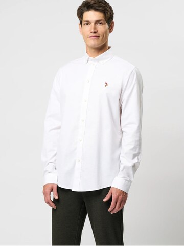 U.S. POLO ASSN. Regular Fit Hemd 'Calvert' in Weiß: Vorderseite