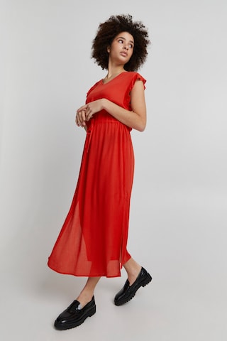 ICHI Dress 'IHMARRAKECH' in Red: front