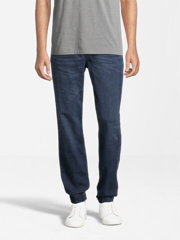 AÉROPOSTALE Tapered Jeans in Blauw: voorkant