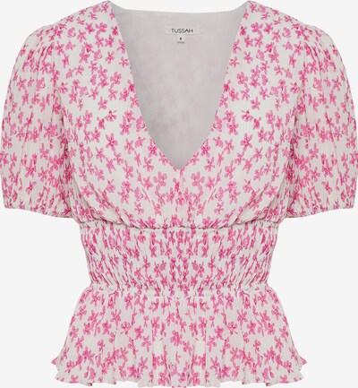 Tussah Top 'HARLIE' in de kleur Pink / Wit, Productweergave