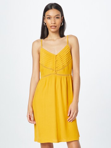 ABOUT YOU Letní šaty 'Beryl' – žlutá: přední strana