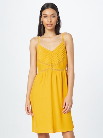 ABOUT YOU Letnia sukienka 'Beryl' w kolorze żółty: przód