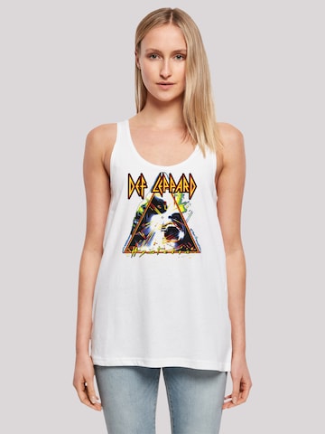 Haut 'Def Leppard Hysteria' F4NT4STIC en blanc : devant