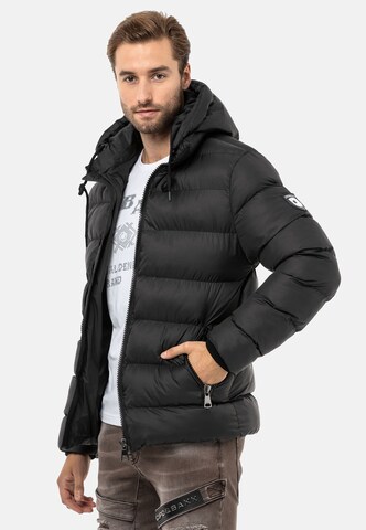 CIPO & BAXX Winterjacke in Schwarz