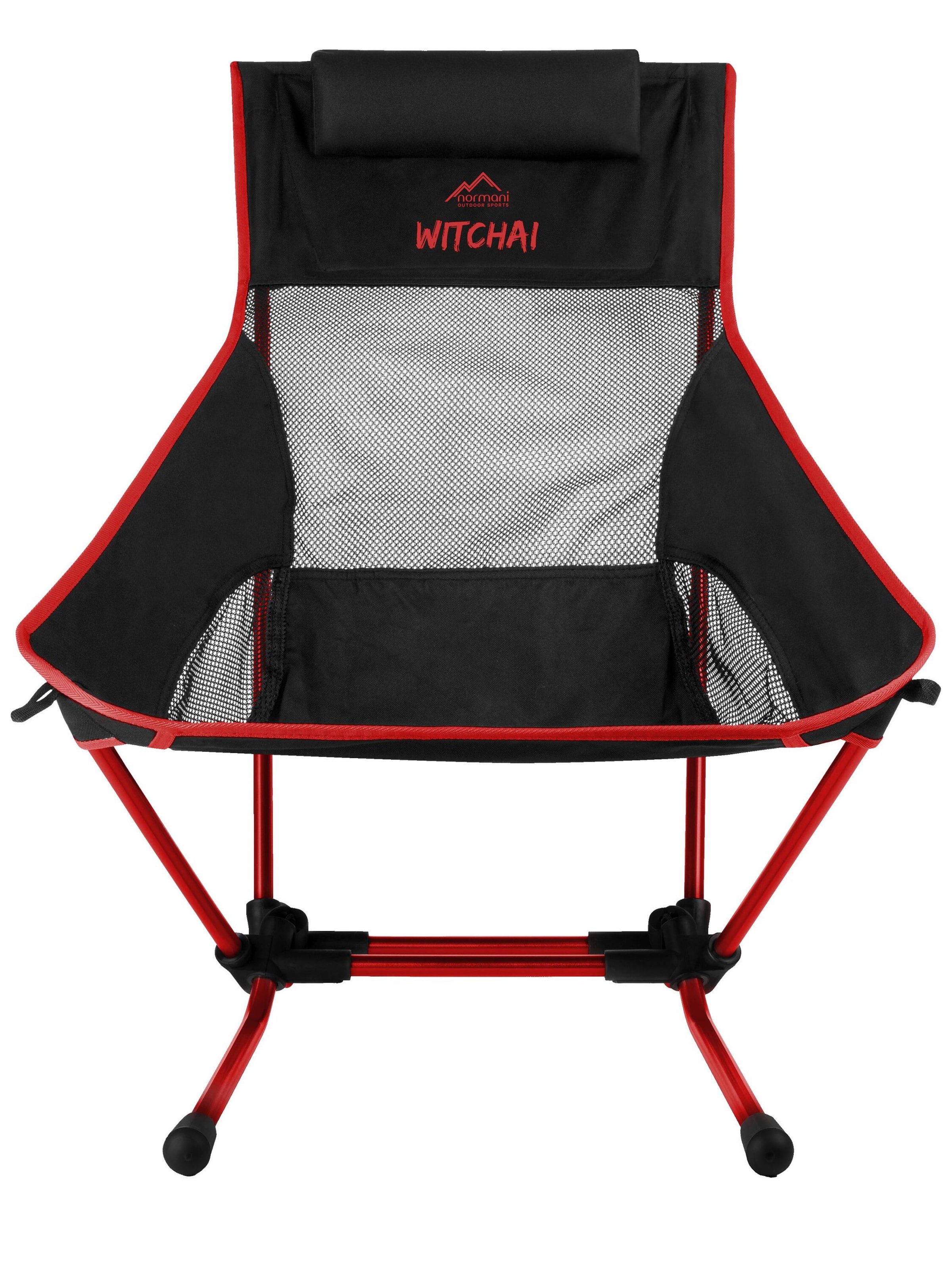 normani Campingstuhl ' Witchai ' in Schwarz: Vorderseite