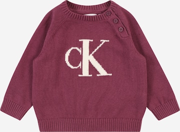 Calvin Klein Jeans - Pullover em roxo: frente