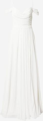 mascara Вечерна рокля в бежово: отпред