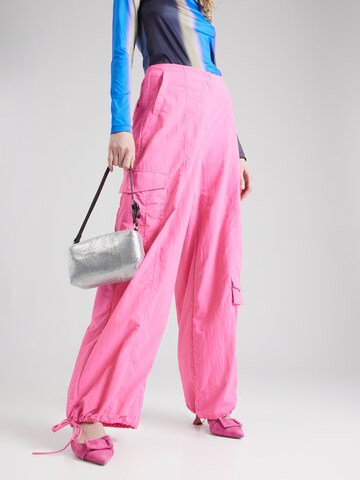 2NDDAY Loosefit Cargobroek 'Edition George - Essential' in Roze: voorkant