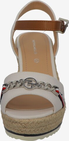 TOM TAILOR Sandals in White