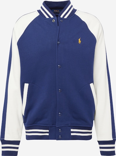 Polo Ralph Lauren Veste mi-saison en bleu cobalt / jaune / blanc, Vue avec produit