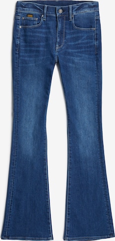 G-STAR Flared Jeans '3301' in Blauw: voorkant