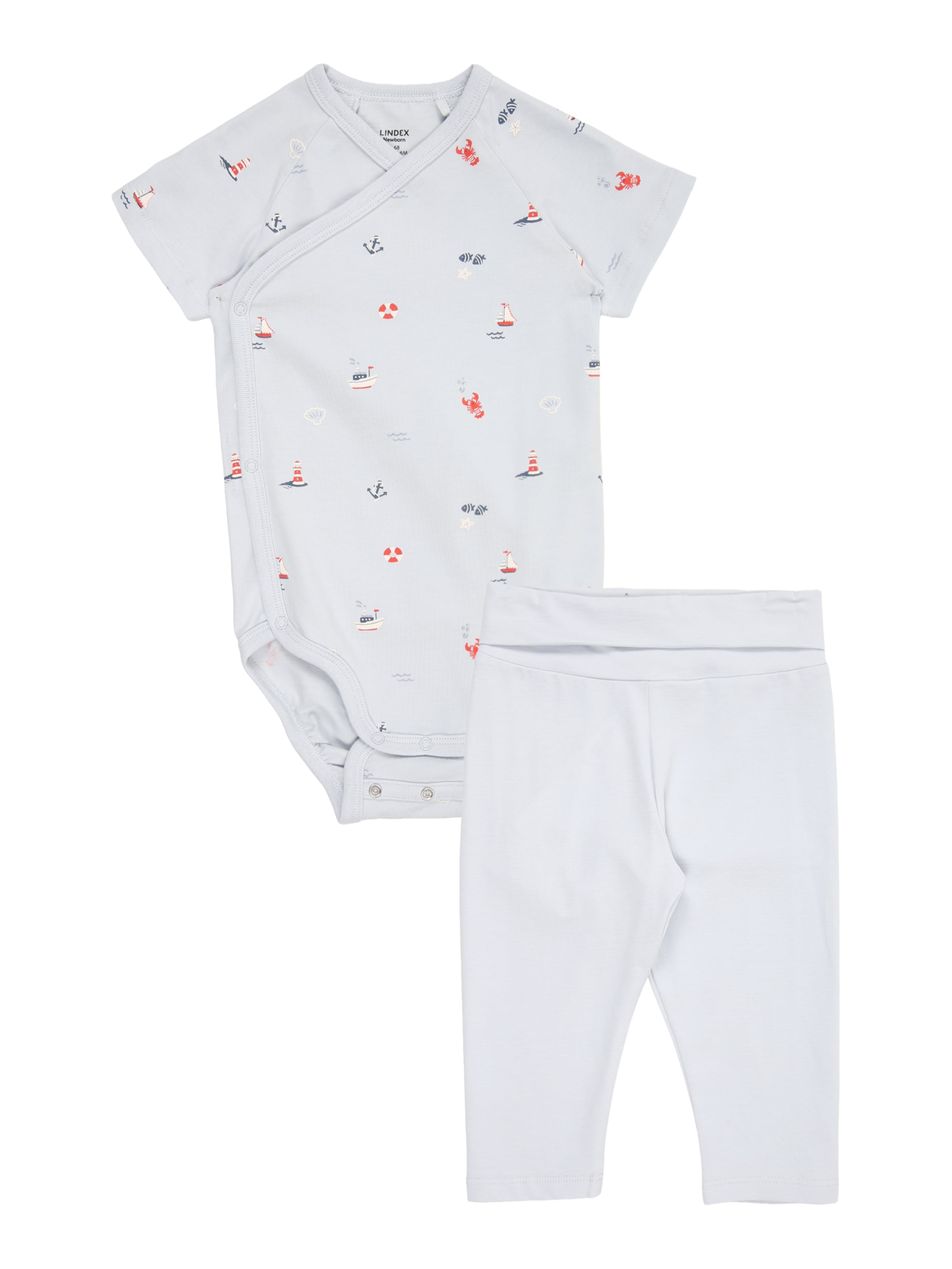 Lindex Комплект в синьо: отпред