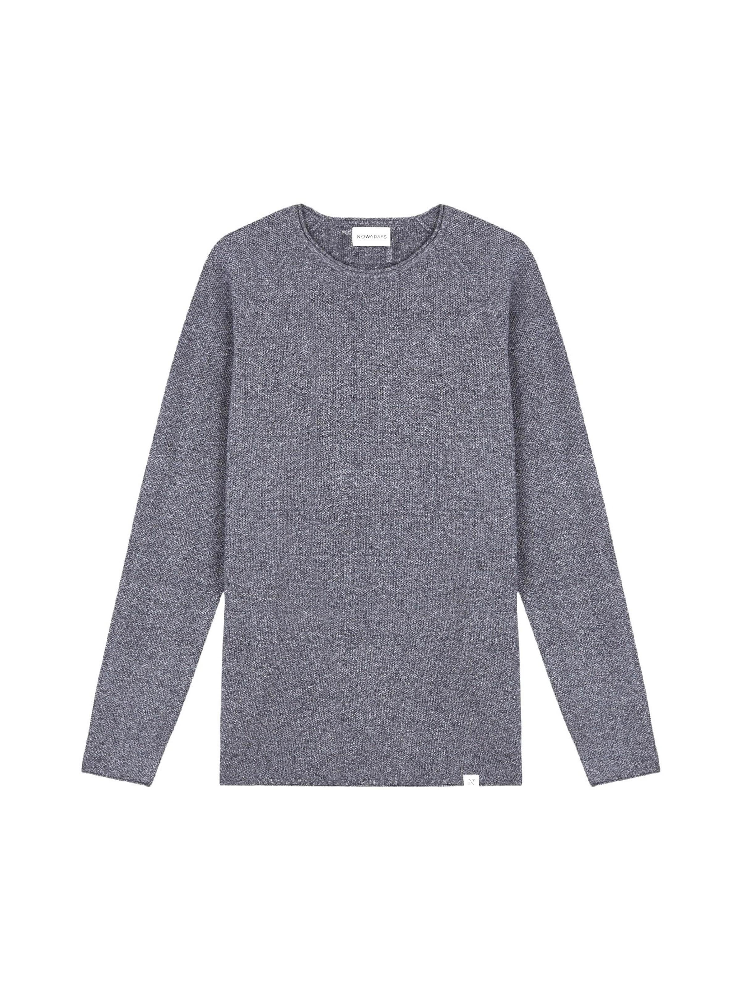 NOWADAYS Pullover 'Honeycomb' i blå: forside