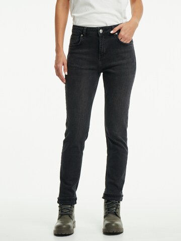 WEM Fashion Slimfit Jeans 'Asa' in Grijs: voorkant