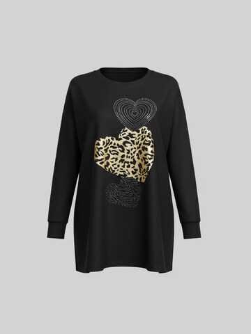 Shape Of You Sweatshirt in Black: front