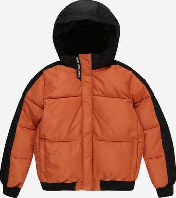 Calvin Klein Jeans Winter jacket in Brown: front