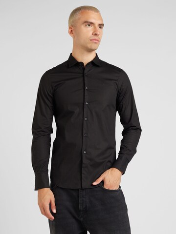 Slim fit Camicia di REPLAY in nero: frontale