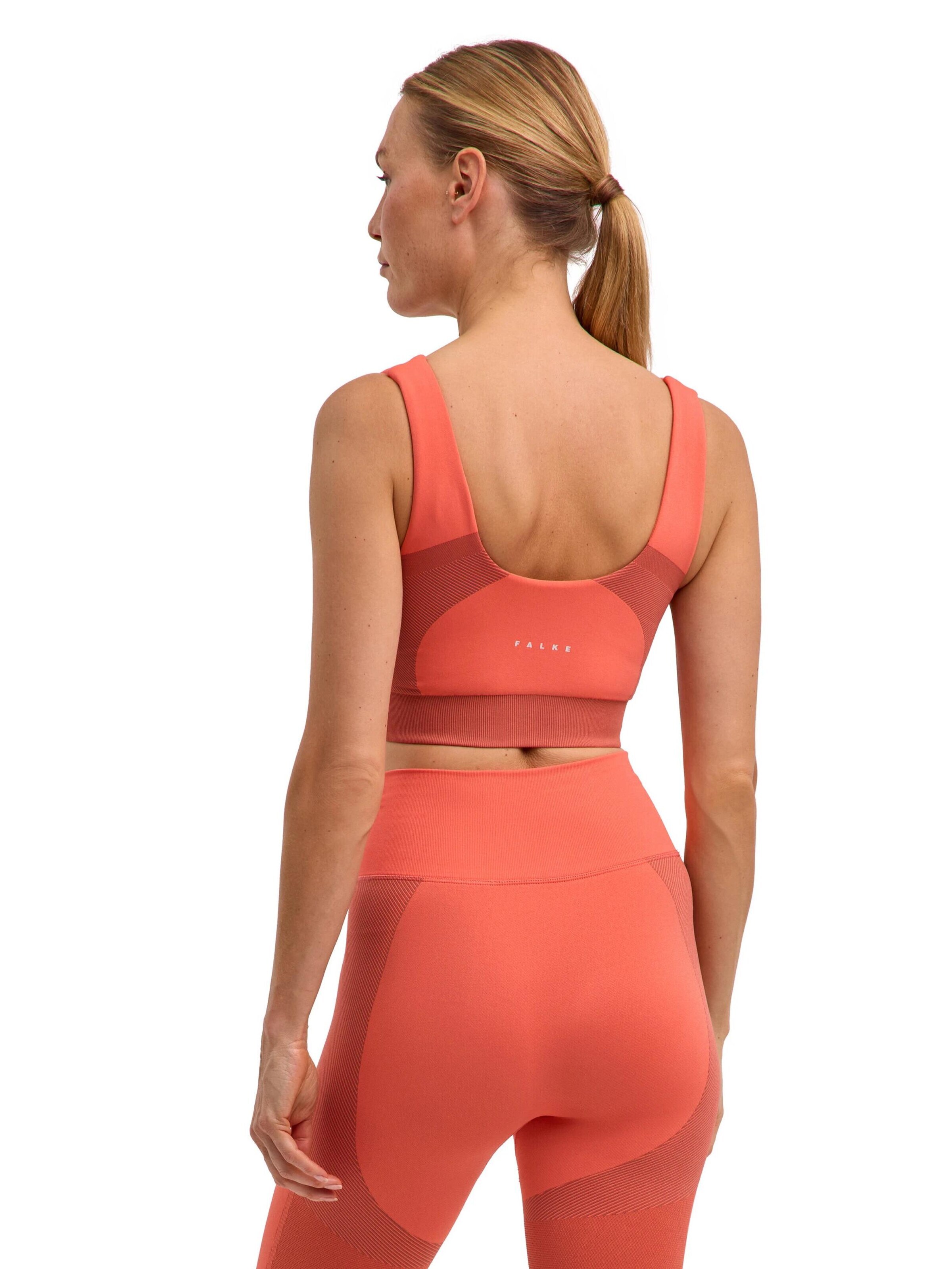 FALKE Bustier Sport-BH 'Seamless Shape'‌‌‌‌‌‌‌ in Orange