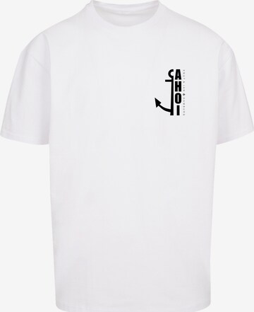 T-Shirt 'Ahoi Anker Knut & Jan Hamburg' F4NT4STIC en blanc : devant