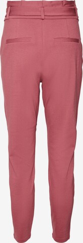 VERO MODA Slim fit Pleat-Front Pants 'Eva' in Pink