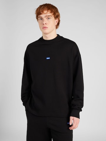 HUGO Blue Sweatshirt 'Nedro' in Zwart: voorkant