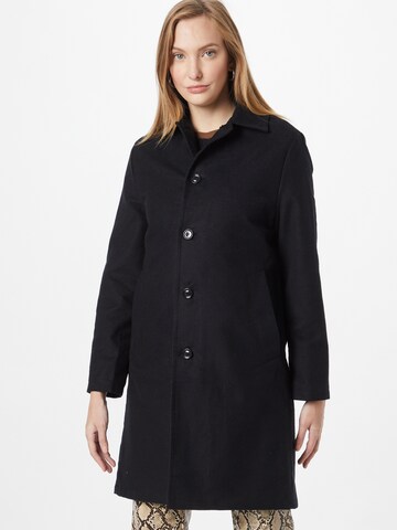 Rotholz Between-Seasons Coat in Black: front