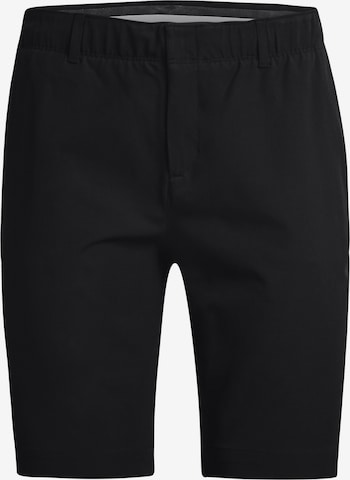 UNDER ARMOUR Regular Workout Pants 'Links' in Black: front