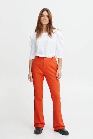PULZ Jeans Flared Pants 'Bindy' in Red