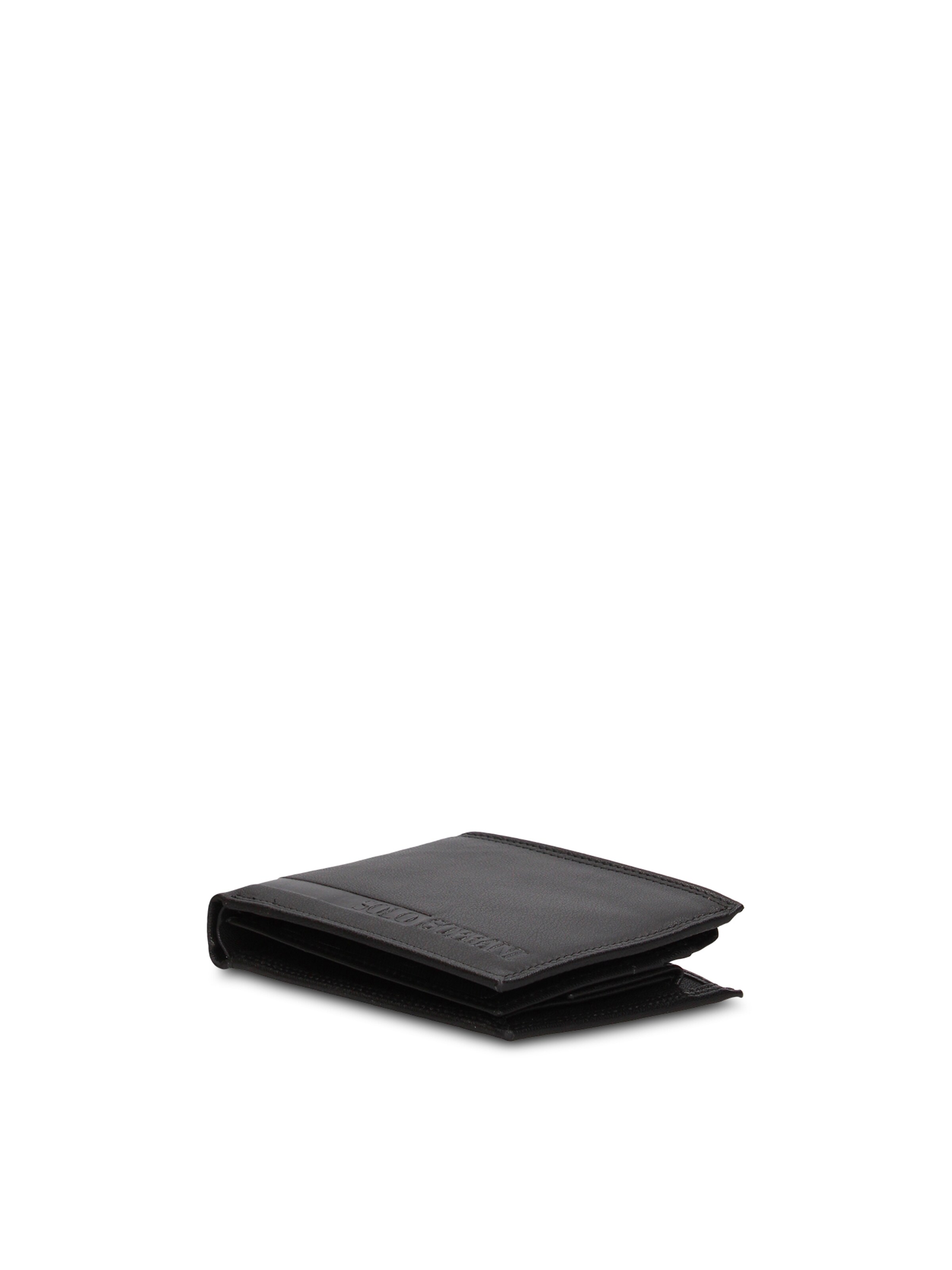 Portamonete 'Portafoglio Uomo Vera Pelle Solo Soprani Compatto 12,5x9,5 cm' di Solo Soprani in nero